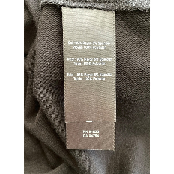 KENNETH COLE New York Women's Size Large Black Sleeveless Layered Pullover Top - Picture 6 of 7